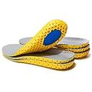3 Pairs Elastic Shock Absorbing Shoe Insoles Breathable Honeycomb Sneaker Inserts Sports Shoe Insole Replacement Insoles for Men and Women (Women US 4-8.5)