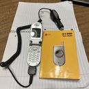 Teléfono celular cingular LG C1300 AT&T gris y plateado, cargador de automóvil, manual - sin probar