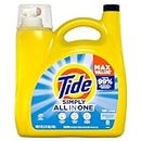 Tide Simply Liquid Laundry Detergent, Refreshing Breeze, 168 oz, 128 Loads