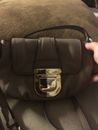 Michael Kors Charlton Leather Crossbody Handbag Gold Buckle Adjustable Strap