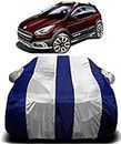 MAVENS® Fiat AVVENTURA Car Cover Waterproof with Triple Stitched Ultra Surface Body Protection (White Stripes)