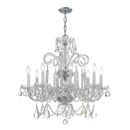 Crystorama Traditional Crystal 27 Inch 8 Light Chandelier - 5008-CH-CL-S