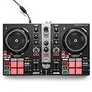 Hercules DJControl Inpulse 200 MK2 – USB DJ controller – 2 decks with 16 pads and built-in sound card – DJ software and tutorials included