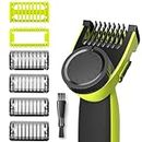 Guide Comb Attachments, 7 pcs Adjustable Guards Combs for Philips OneBlade QP2520 QP2530 QP2620 QP2630, 14 Adjustable Lengths Combs Fit for One Blade Trimmer Attachments Size from 0.4 to 10mm