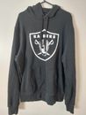 NFL Oakland Raiders Pullover Hoodie Black Size M Large Print Pre Loved Fashion