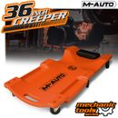 36"Orange Rolling Low Profile Creeper Automotive Garage Repair w/Papped Headrest