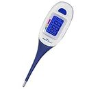 Easy@Home Digital Thermometer for Oral, Rectal or Axillary Underarm Body Temperature Measurement with backlit LCD display, waterproof flexible tip,test completion&fever Alarm,clinical accurate,EMT-026