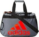 adidas Diablo Small Duffel Bag, Onix Grey/Black/Solar Red, One Size, Diablo Small Duffel Bag
