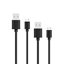 5Ft&6Ft Micro-USB Charging Cord Cable for Samsung Galaxy Tab A 10.1" SM-T580, Tab A 8.0" SM-T290; Tab E, Tab S, Tab4/ 3, Tab A 9.7" 7.0" SM-T280/ 550/350/377 Charger Charge Cords