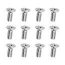 12PCS Stainless Steel Brake Disc Rotor Screws, 93600-06014-0H, Retaining Hardware Bolts Screw Kit for Front and Rear, Car Replacement for Acura, K3, City, Civic, Accord, Odyssey