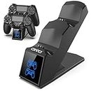 PS4 Controller Charger, PS4 Charger USB Charging Dock Station Compatable with PS4/PS4 Slim/PS4 Pro Controller, Upgraded Fast-Charging Port for Playstation 4 Controllers