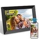 JESWO Digital Photo Frame, 10.1 Inch WiFi Digital Picture Frame Built in 32GB Memory, 1280x800 IPS LCD Touchscreen, Motion Sensor Auto-Rotate, Quick and Easy Share Photos or Videos via the Frameo App