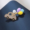 Fashion Balloon Car Brooches For Women Clothing Coat Party Accessories Gifts