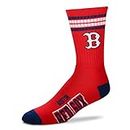 MLB 4 Stripe Deuce Socks - Men’s Large (fits 10-13) (Boston Red Sox)