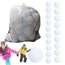 20 PCS Snow Fake Balls Soft Artificial Snow Toy Balls for Kids Indoor Snow