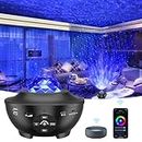 Galaxy Projector, 3 in 1 Smart Star Projector Sky Light Works with Alexa, Google Assistant for Kids Youth Room Decor/Game Rooms/Home Theatre/Night Light Projector with Bluetooth Music Speaker (Black)