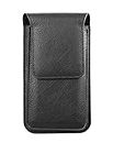 HITFIT Multi Function Leather Double Mobile Phone Pouch for ZTE Nubia Z17s / ZTE Blade A6 / ZTE Maven 2 - Black