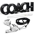 Yalikop 3 Pieces Coach Gifts Coach Wood Sign White Marker Pen Stainless Steel Whistle with Rope Coach Wood Word Desk Decor Thank You Cheer Whistle for Men Women Sports Home Office (Basic Style)