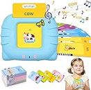 PLUSPOINT Talking Flash Cards Learning Toys Educational E-Device for 2-5 Year Old Kids,Toddler 112 Flash Cards, Reading Machine with 224 Words, Preschool Montessori Toys and Birthday Gift for Kids.