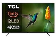TCL 50CF630K 126cm (50 Inch) QLED Fire TV (4K Ultra HD, HDR 10+, Dolby Vision & Atmos, Smart TV, Game Master, 60Hz Motion Clarity, Press & Ask Alexa), Black
