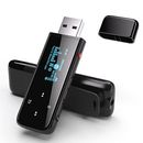 Reproductor de MP3 USB con clip, mini reproductor de música portátil PECSU 32 GB con radio FM