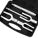 DURATECH 5-Piece Ball Joint Separator Set, Pickle Fork Tool Set, Tie Rod Removal Tool Set, 1-1/8", 15/16", 11/16", for Cars and Light Vans, with Suitcase