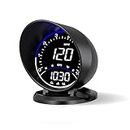wiiyii Auto GPS Speedometer G6, Car HUD Head Up Display HD Display, Overspeed Alarm for All VehicleQ
