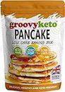 Groovy Keto Pancake & Waffle Mix | Low Carb | Keto Friendly | Sugar Free - Great alternative to Sweet American Style Pancakes - No Added Sugar, Diabetic Friendly, High Protein & Fibre - 240g pouch