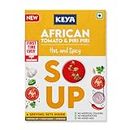 Keya Fresh and Delicious African Soup | Tomato & Piri Piri| Instant Mix | Hot & Spicy | No Added Preservatives | No Chemical | Serves 4| 56g