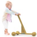 Wooden Baby Walker: Toddler Push Toy for Early Walking Development | Sit-To-Stan
