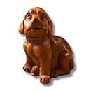 Clay Dog Doggy Shape Money Bank Mitti Ka Gullak Piggy Bank for Kids and Adults Pack of 1, Natural Clay Terracotta Color.
