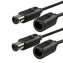 2x 6FT Controller Extension Cable For Wii GameCube GCN