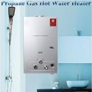 16L Propane Gas Water Heater Tankless Instant Hot Water Heater with Shower Kit