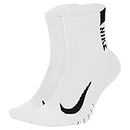 Nike SX7556-100 Multiplier Socks Unisex White/Black M