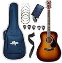 Yamaha Acoustic Guitar F310 Dreadnought With Mexa Guitar Bag, Head Cover, Belt, Plectrums & String Set.