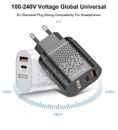20W Schnellladegerät USB QC 3.0 + TYP C Power Charger Adapter Netzteil Ladegerät