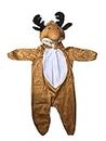 Kkalakriti Reindeer Animal Christmas Festival Santa Theme Fancy Dress Costume For Kids|Events And Parties (3-4 Yrs) Red, Synthetic