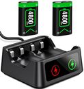 2*4800 mWh Rechargeable Battery & Charging Station for Xbox One /Xbox Series X|S