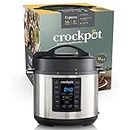 Crockpot Express Pressure Cooker | 12-in-1 Programmable Multi-Cooker | Slow Cooker | Food Steamer and Saute | 5.6 L | Energy Efficient | Stainless Steel [CSC051]