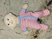 Manhattan Toy Company Stella Plush Baby Doll Pink Blue Stripe PJ Pajama