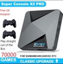 Superkonsole X2 Pro mit 70000 Videospielen für PS1/DC/MAME/SS mit Gamepad Kinder