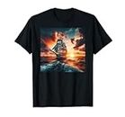 Sailing Schooner Sailing In the Sunset Number 7 T-Shirt