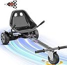 Gyroor Hoverboard Seat Attachment K1, Hover Board Accessory Go Kart with Adjustable Frame Length Compatible with 6.5'' 8'' 10'' Hoverboard, Best Hoverboard Go Kart for Kids and Adults-Black