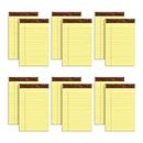 TOPS 5 x 8 Legal Pads, 12 Pack, The Legal Pad Brand, Narrow Ruled, Yellow Paper, 50 Sheets Per Writing Pad, Made in the USA (7501)