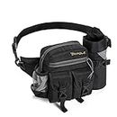Tripole Waist Pack with Detachable Bottle Holder - Multi-Utility Waist and Sling Bag for Hiking, Cycling, and Backpacking (Black)