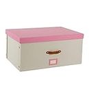 Storage Bins for Closet, Organizer with Lids and Handles, Rectangle Box, Foldable Boxes for Clothing, Magazine, Toys (Size : 270 * 360 * 250mm)