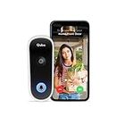 Qubo Smart WiFi Wireless Video Doorbell from Hero Group | Instant Visitor Video Call | Intruder Alarm System | Easy Plug & Play AC Chime | 2-Way Talk | Night Vision (White)