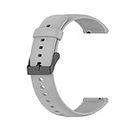 22MM Classic Silicone Watch Strap Compatible With FITBIT VERSA, LITE, SPECIAL EDITION/VERSA 2, SPECIAL EDITION (GREY)