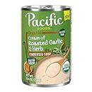 Pacific Foods Organic Condensed Cream of Roasted Garlic and Herb Soup, 10.5 oz Can