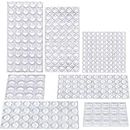 AUSTOR 318 Pieces Rubber Feet, Noise Dampening Buffer Pads Clear Rubber Pads Self Stick Bumper Pads for Doors, Cabinets, Drawers, Glass, Electrical Appliances